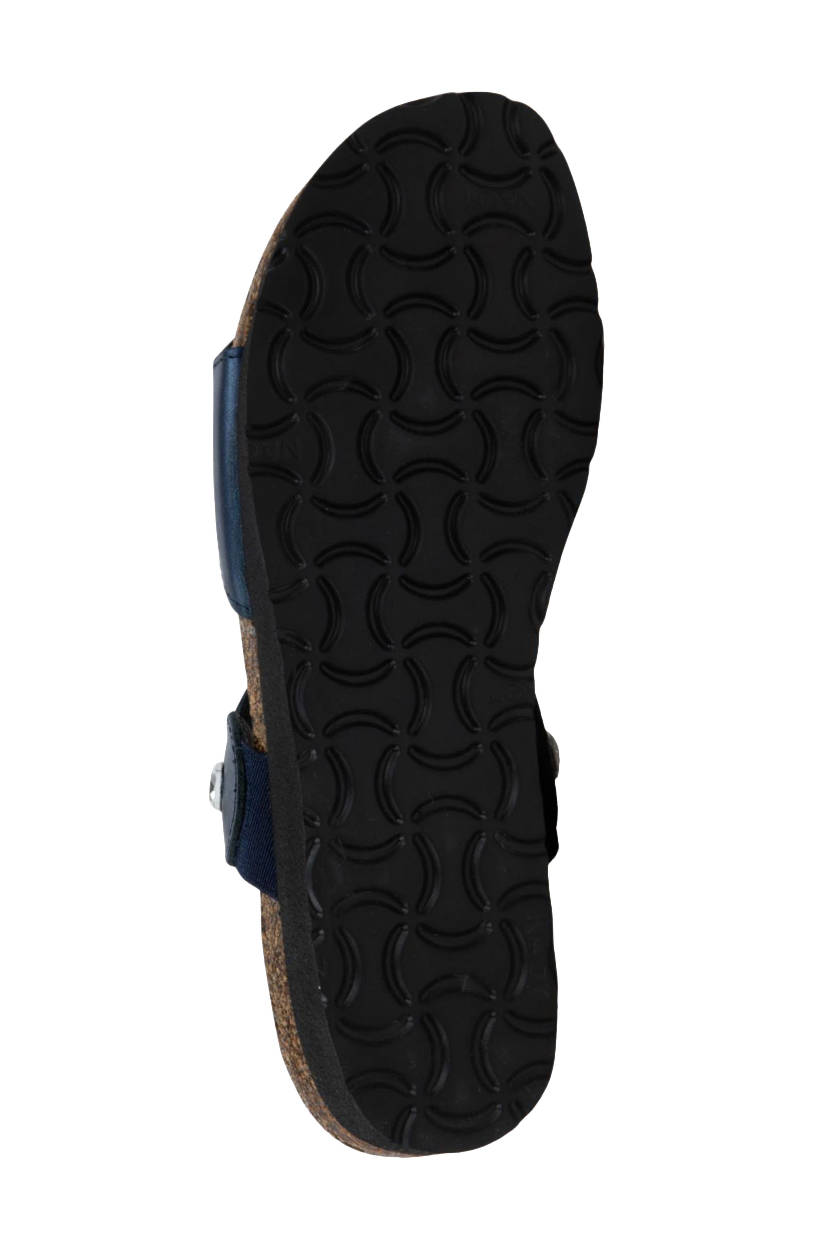 Hailey Slide Sandal, Alternate, color, POLAR SEA LEATHER