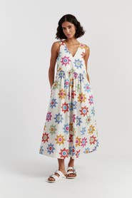 Chinti & Parker Cotton Sol Summer Dress