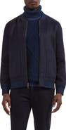 Bugatchi Wool Blend Bomber Jacket