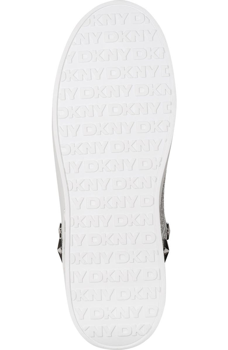DKNY Manserra Embellished Platform Sneaker, Alternate, color, Silver