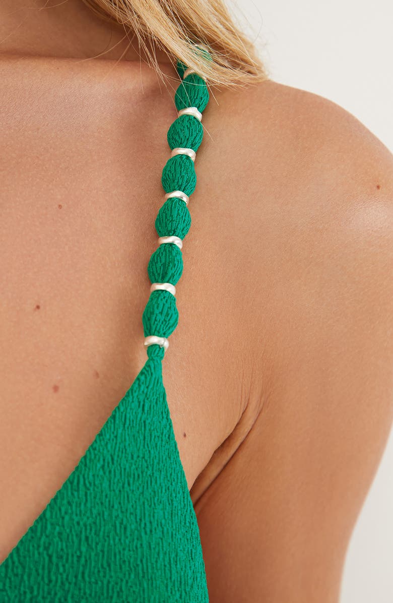 ViX Paula Hermanny Firenze Beads Triangle Paral Bikini Top, Alternate, color, Green