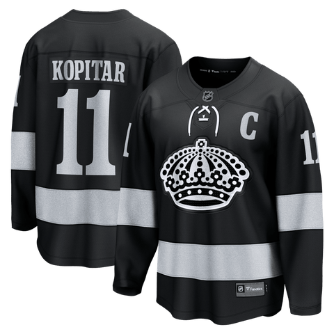 Men's Fanatics Anze Kopitar Black Los Angeles Kings Alternate Breakaway Jersey