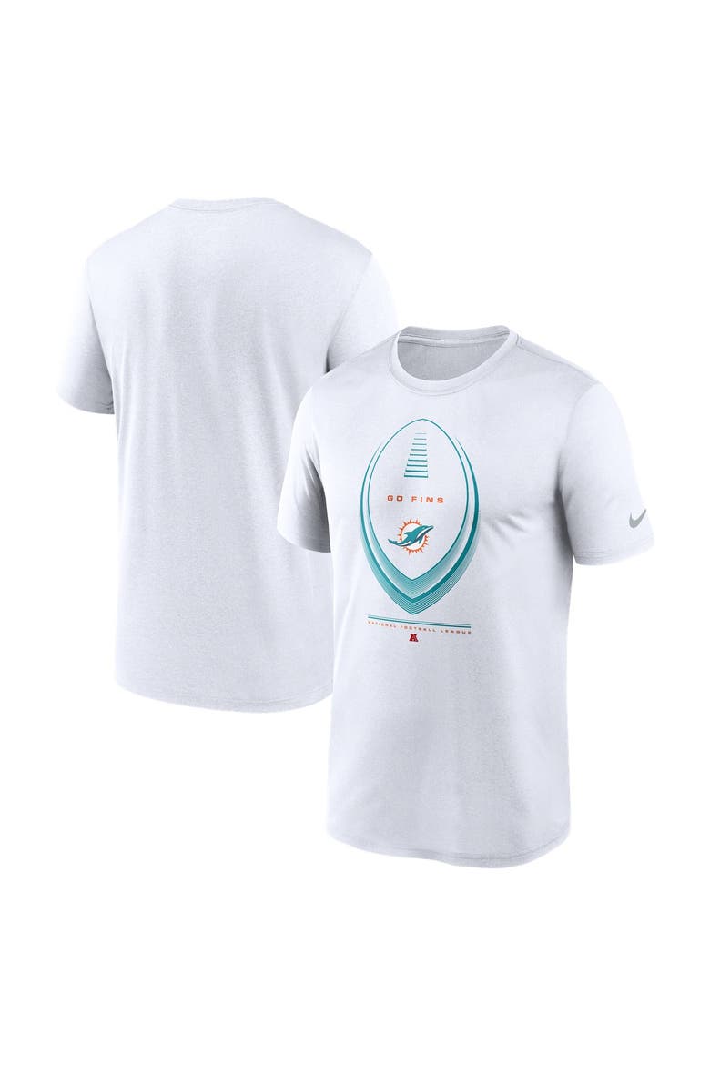 Men's Nike White Miami Dolphins Legend Icon Dri-FIT T-Shirt, Main, color, White