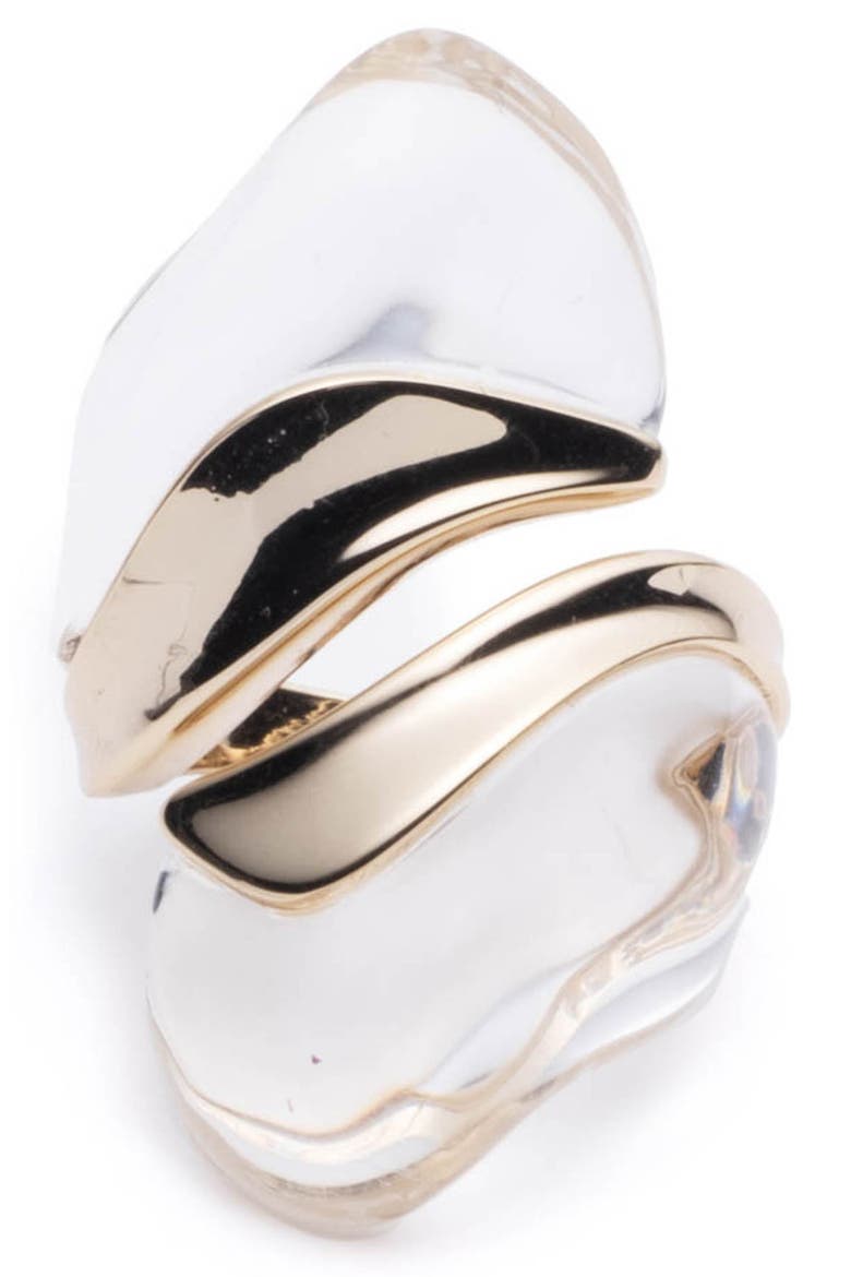 Liquid Lucite® Sculptural Ring, Main, color, CLEAR