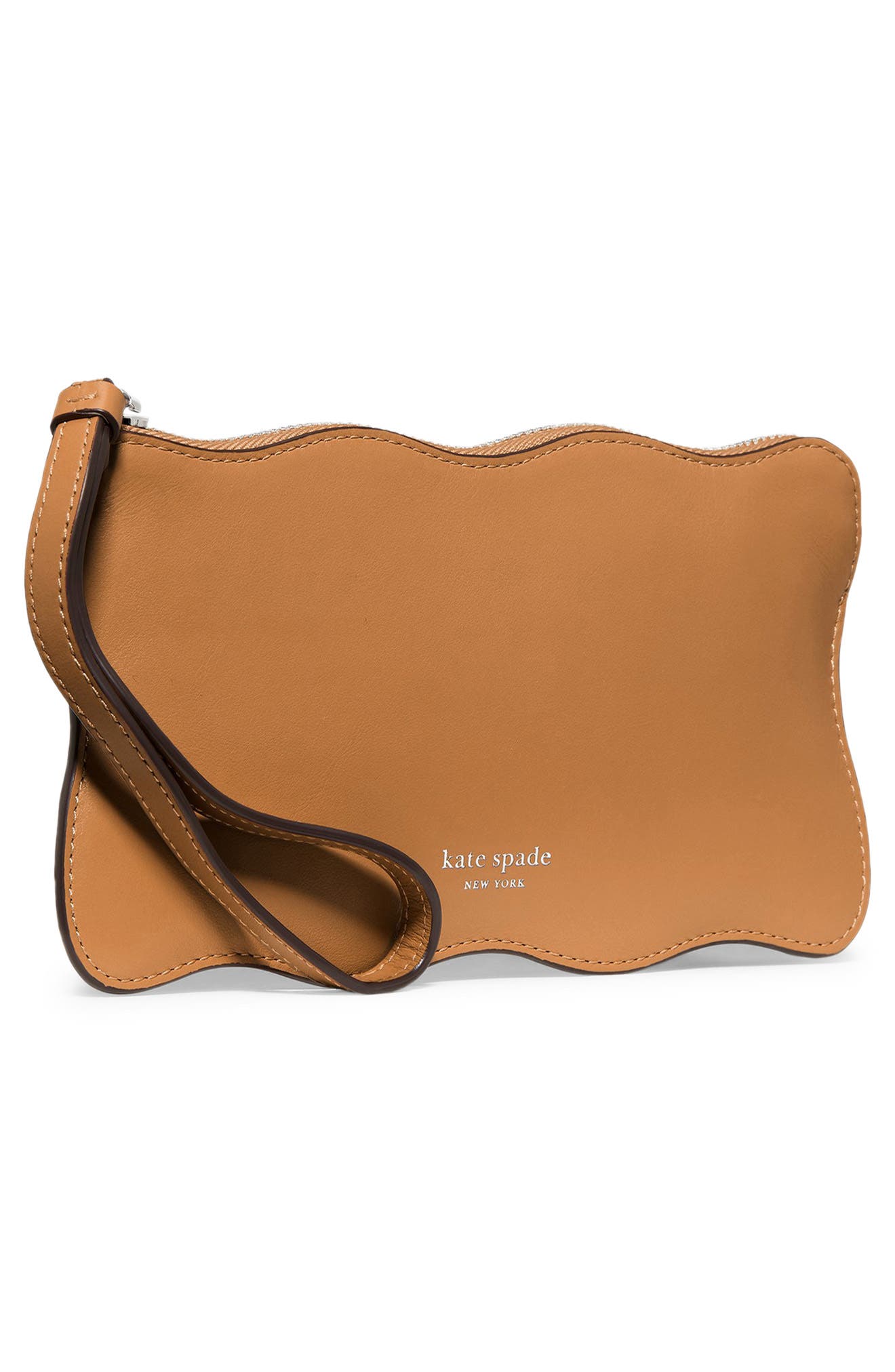 zippy leather wristlet, Alternate, color, GARDEN SOIL
