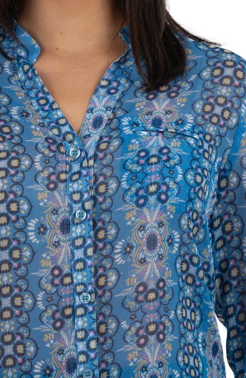 KUT FROM THE KLOTH KUT FROM THE KLOTH JASMINE CHIFFON BUTTON-UP SHIRT
