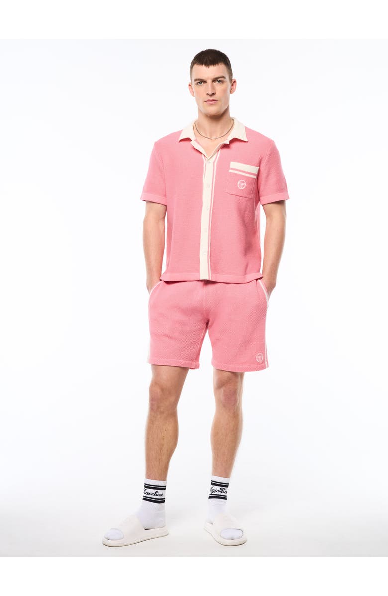 Sergio Tacchini Fratelli Crochet Cabana Polo, Alternate, color, Geranium Pink
