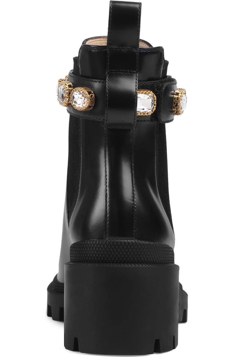 Gucci Trip Jewel Strap Bootie, Alternate, color,