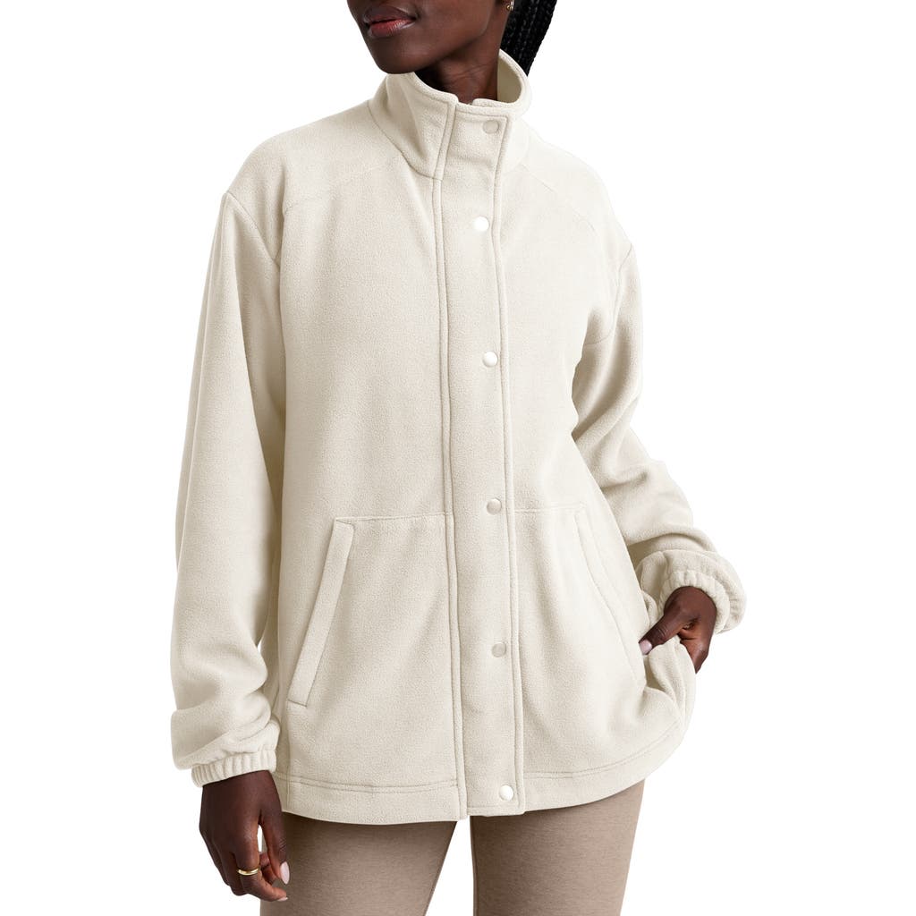 Beyond Yoga Explorer Fleece Jacket In Neutral