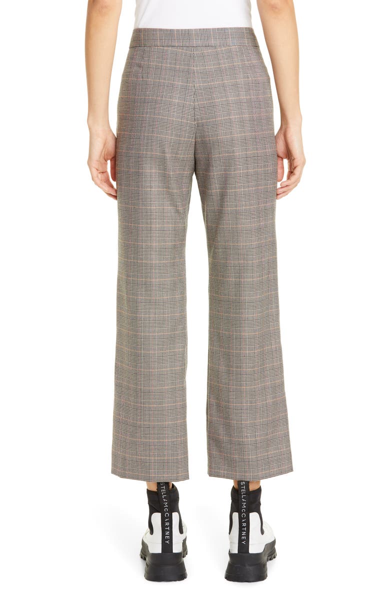 Stella McCartney Check Wool Trousers, Alternate, color, 