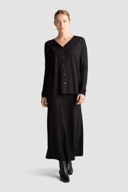 Residus Giza Button Front Jersey Cardigan