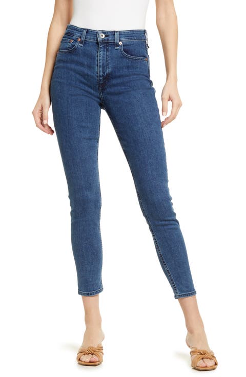 Nina High Rise Ankle Skinny Jeans