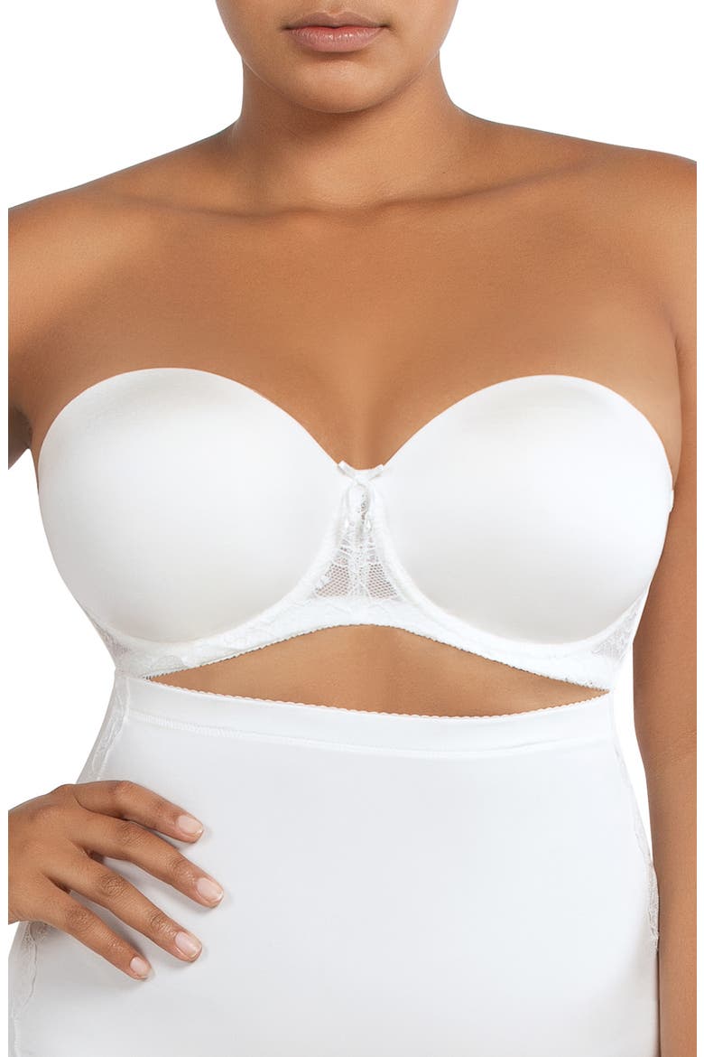 Convertible Strapless Underwire Contour Bra, Main, color, PEARL WHITE