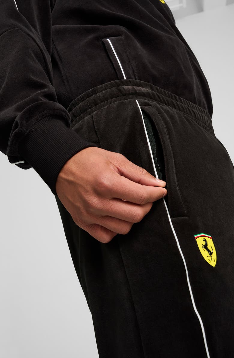 PUMA x Scuderia Ferrari Race MT7 Track Pants, Alternate, color, Puma Black