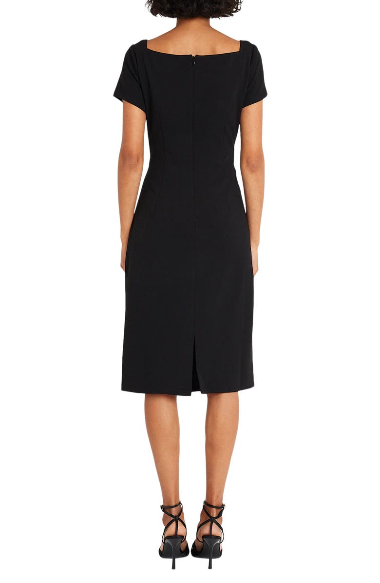 Maggy London Ruched Cap Sleeve Sheath Dress, Alternate, color,