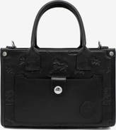 Cavalinho Cavalo Lusitano 524 Embossed Leather Handbag