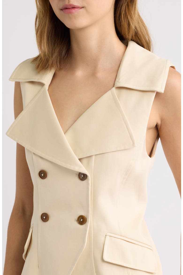 Double Breasted Vest, Alternate, color, STONE