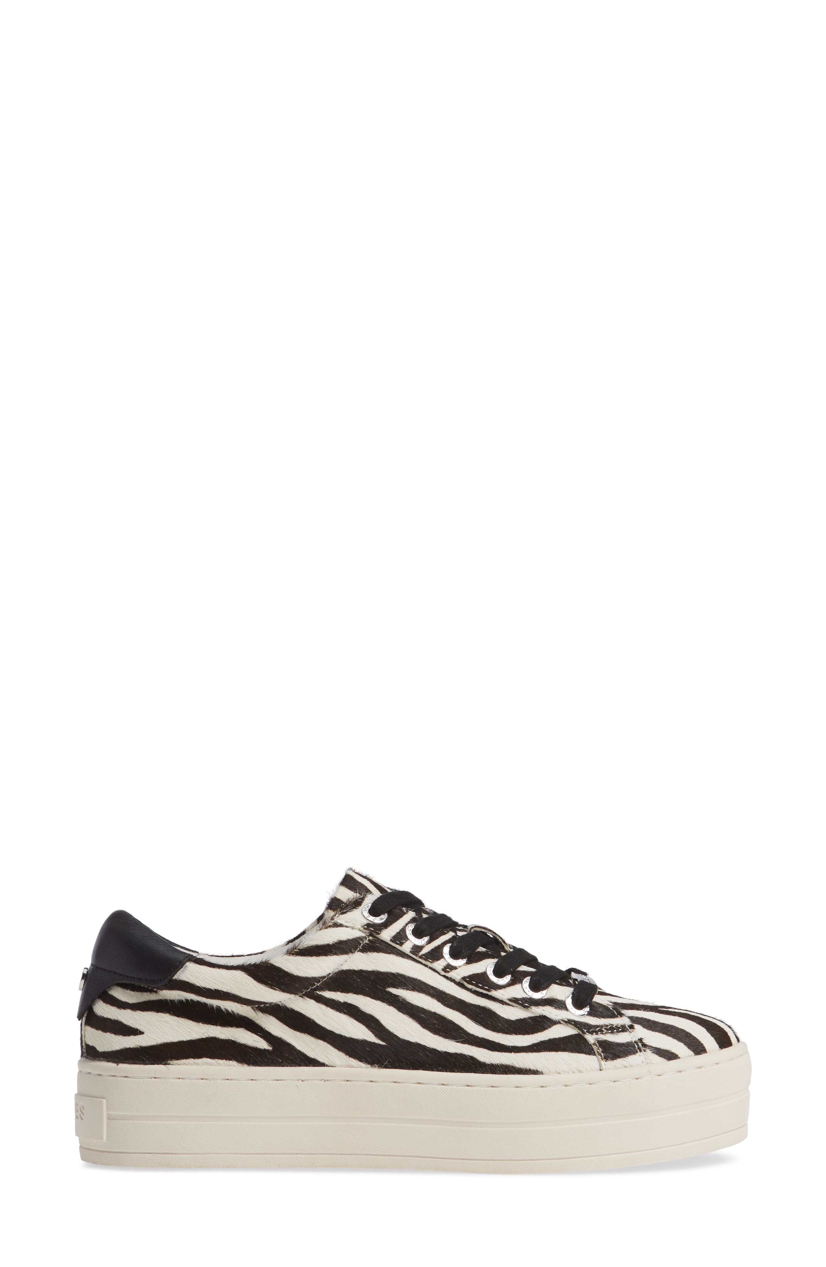 Hippie Genuine Calf Hair Platform Sneaker, Alternate, color, ZEBRA CALF HAIR