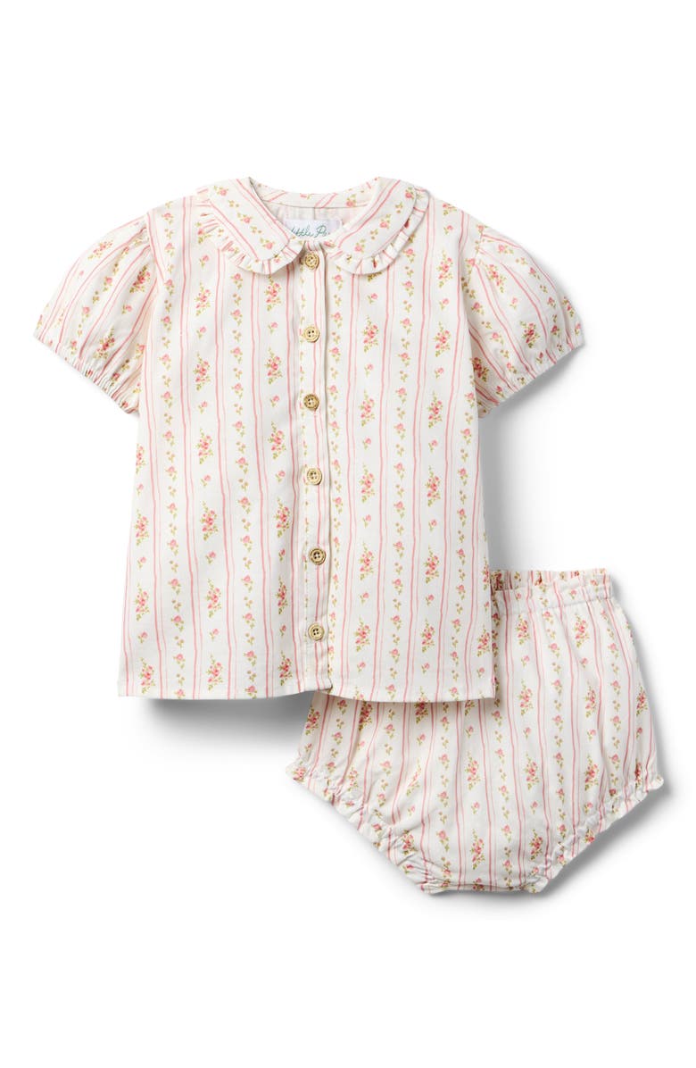 Little Paper Kids Wren Bloomer Set, Main, color, Spring Blooms