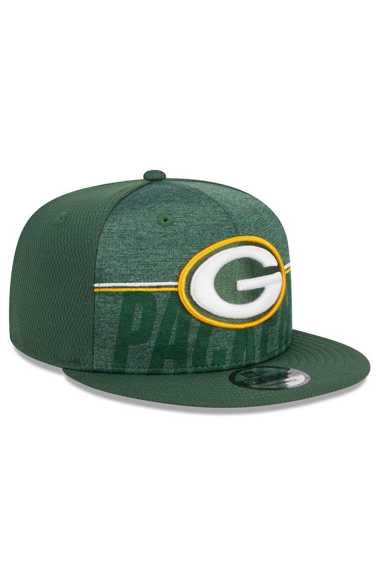 New Era Men's New Era Green Green Bay Packers 2023 NFL Training Camp 9FIFTY Snapback Hat, Alternate, color, 