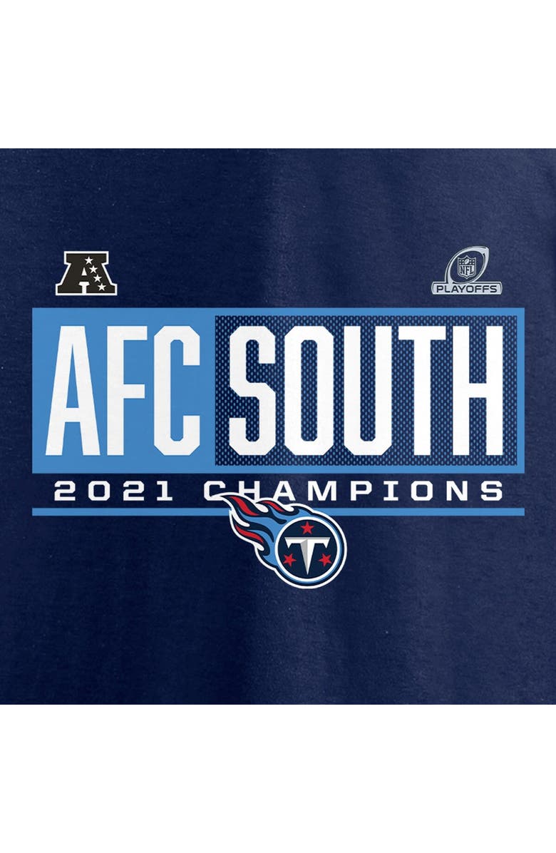 FANATICS Men's Fanatics Branded Navy Tennessee Titans 2021 AFC South Division Champions Blocked Favorite T-Shirt, Alternate, color, 