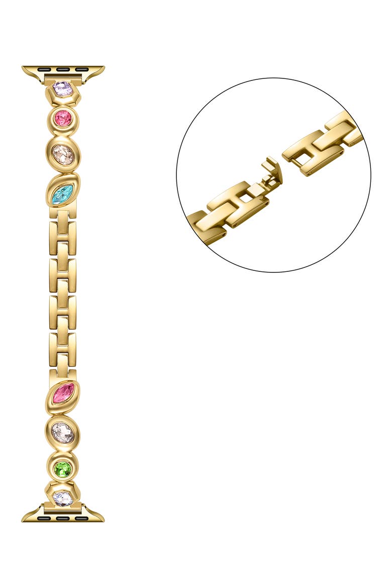 Honey Apple Watch® Bracelet Watchband, Alternate, color, GOLD