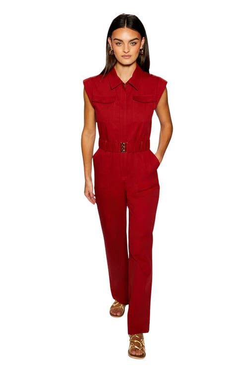 Warehouse Runway Utility Jumpsuit In Red