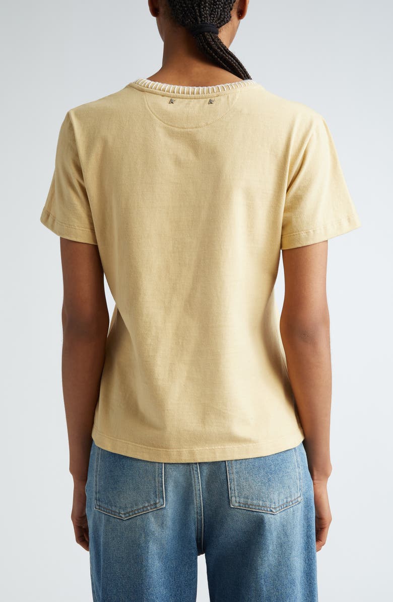 Golden Goose Slim Fit Embroidered Cotton Jersey T-Shirt, Alternate, color, 
