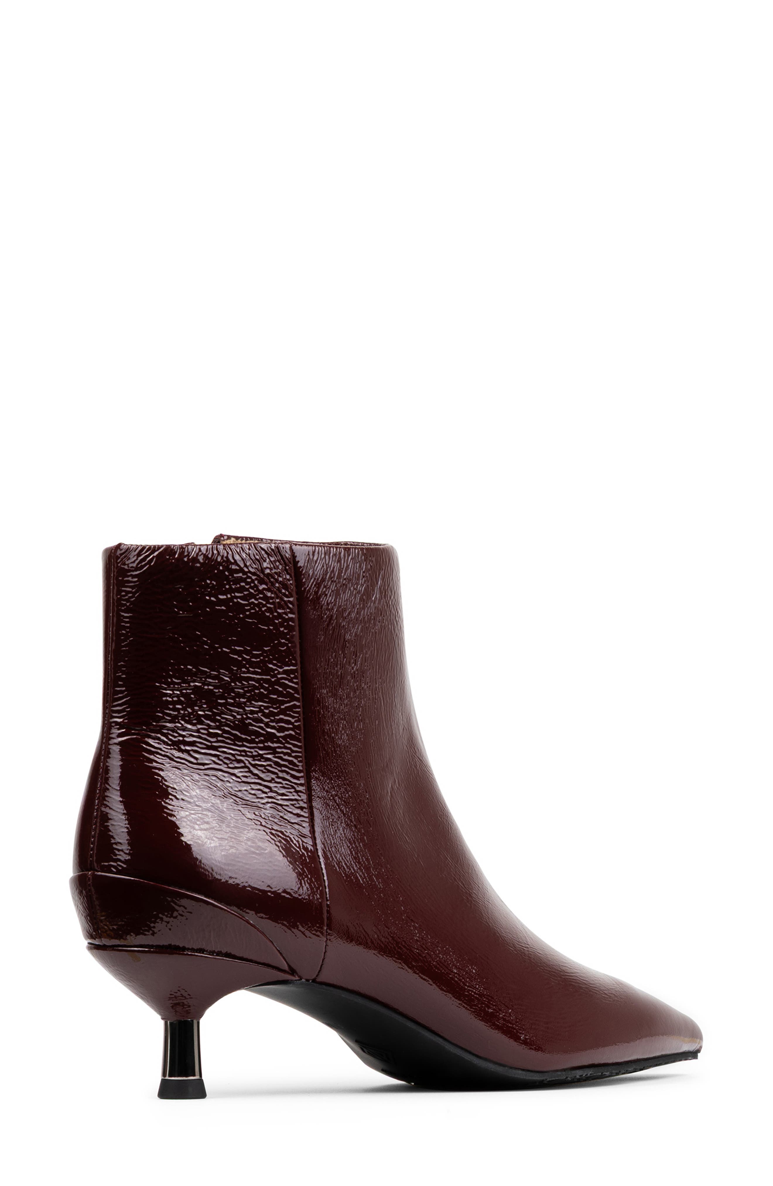 Donald Pliner Kitten Heel Pointed Toe Bootie, Alternate, color, Bordeaux