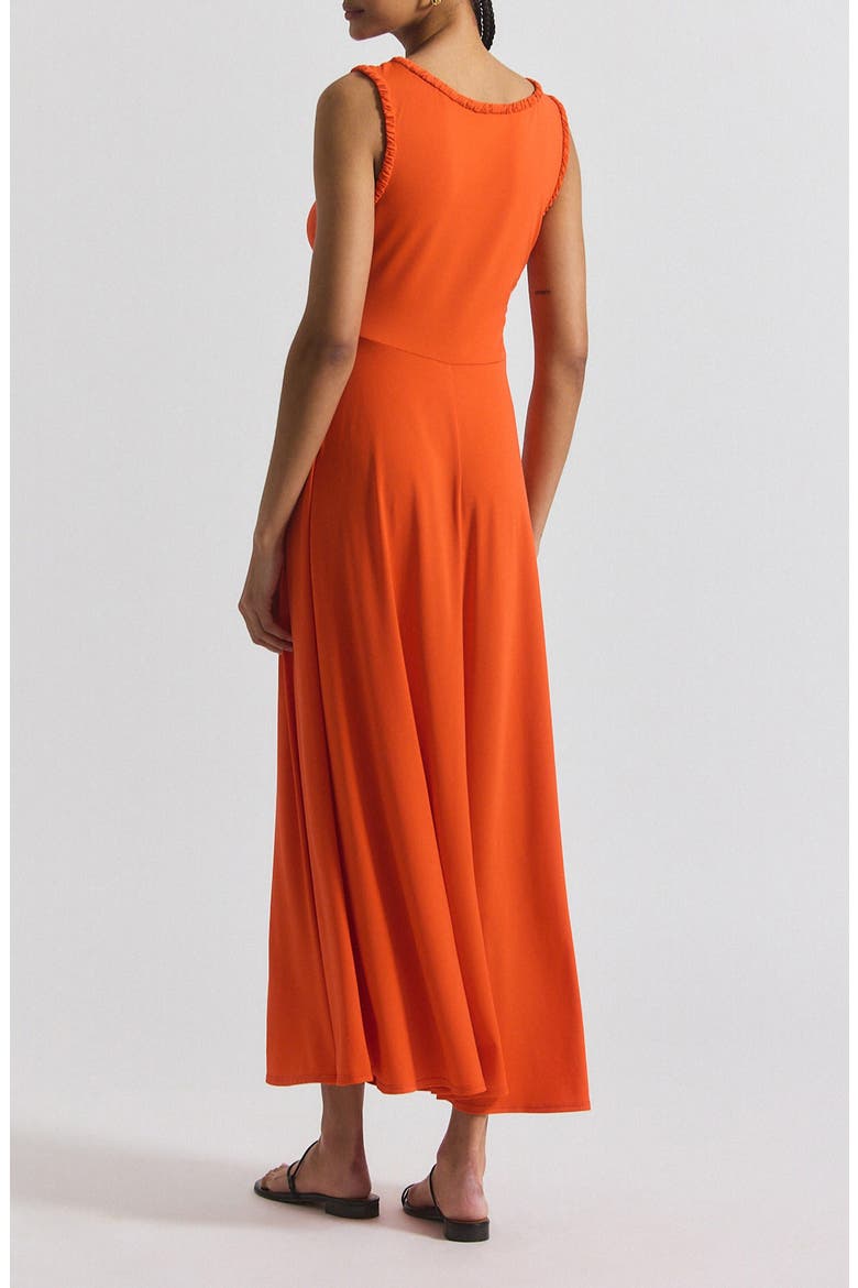 Misha Matte Jersey Maxi Dress, Alternate, color, TANGERINE