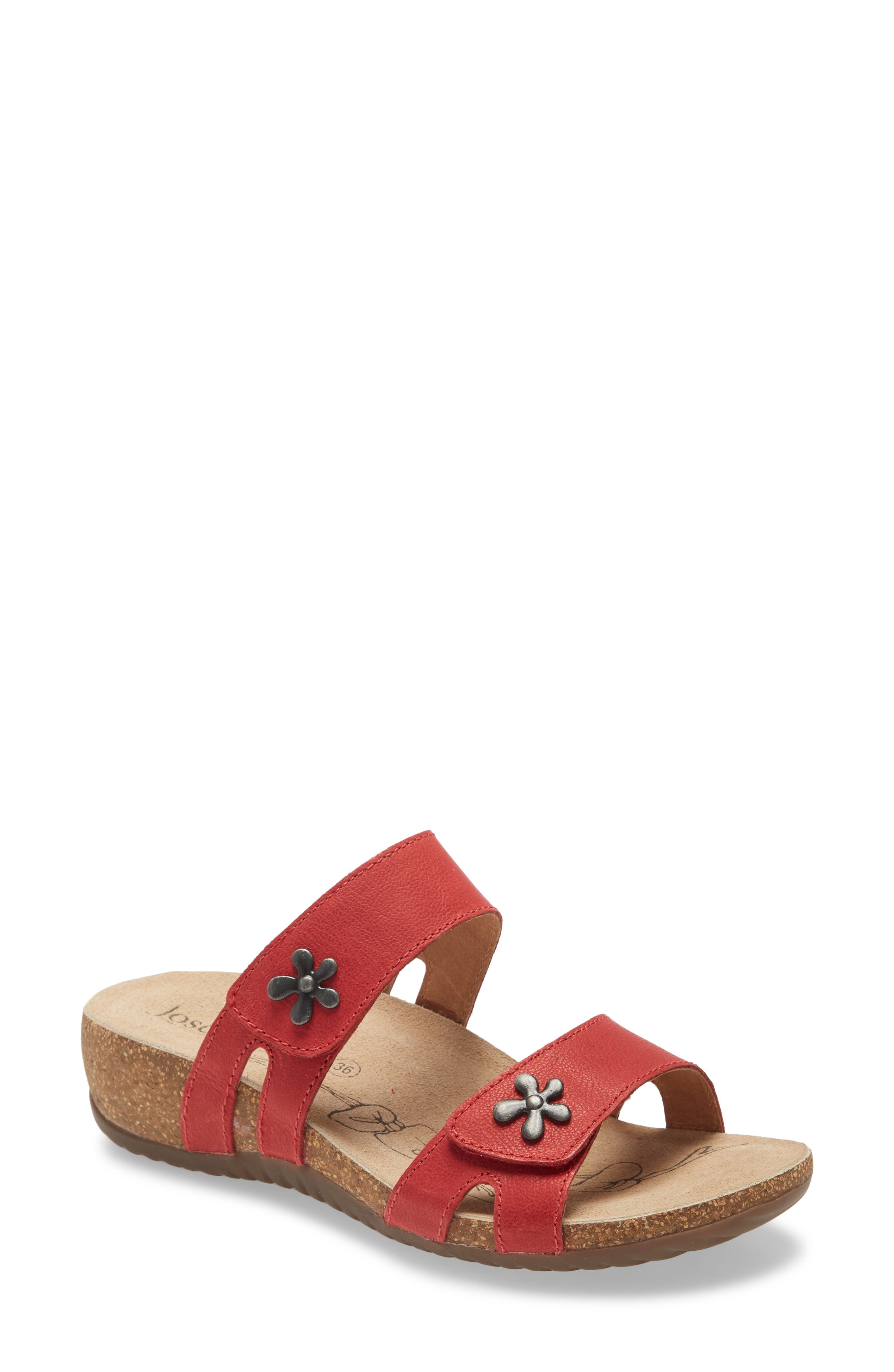 Natalya 12 Sandal, Main, color, RED LEATHER