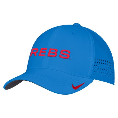 Men's Nike Blue Ole Miss Rebels 2026 On-Field AeroBill SwooshFlex Dri-FIT Hat