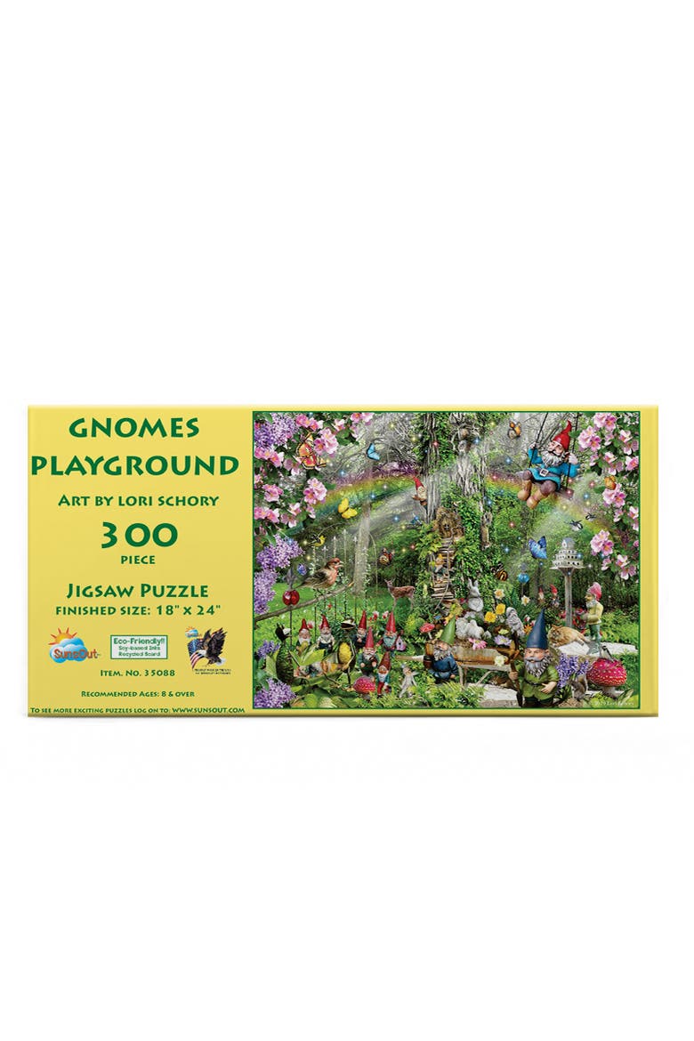 Gnomes Playground 300 piece Jigsaw Puzzle for Adults, Alternate, color, Multicolor