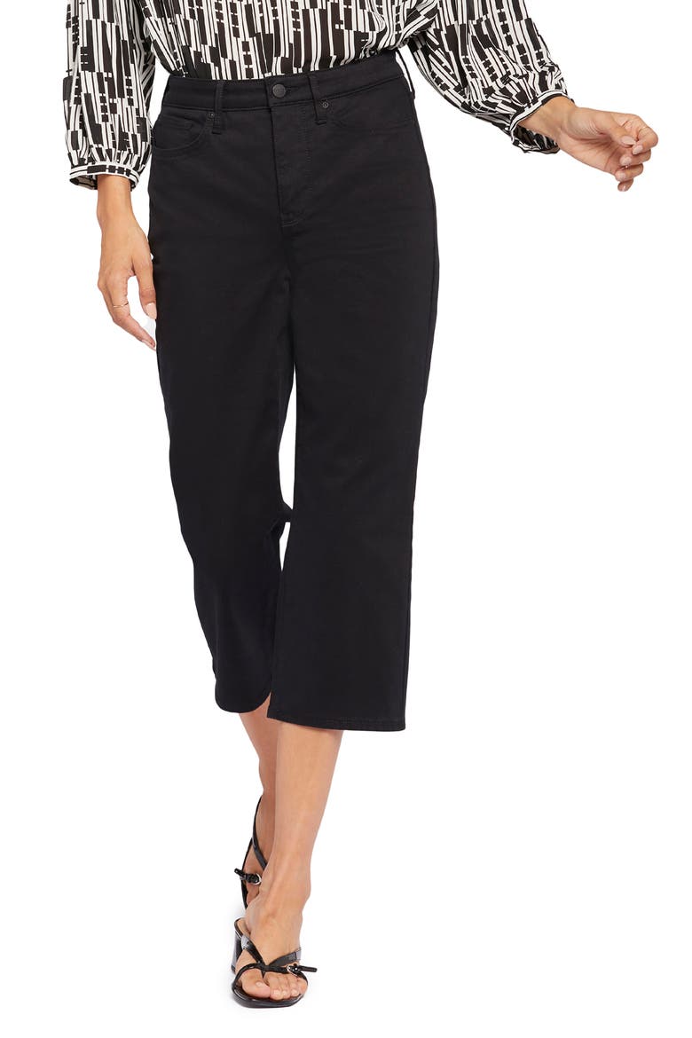 Joni High Waist Relaxed Capri Jeans, Main, color, BLACK