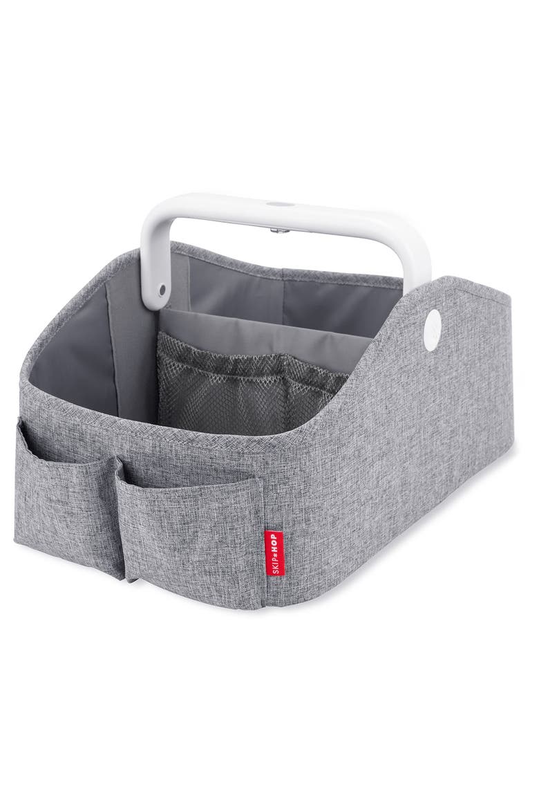 Light Up Diaper Caddy, Main, color, GREY