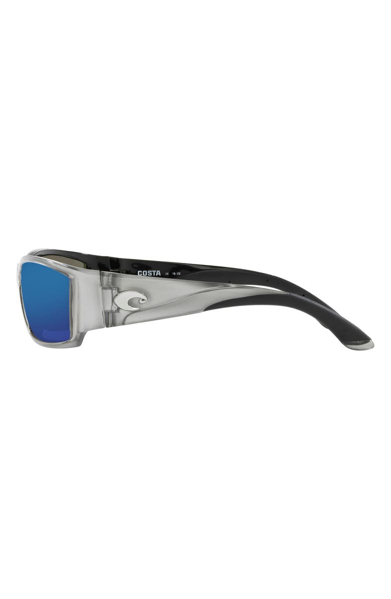 Costa Del Mar 61mm Polarized Wraparound Sunglasses, Alternate, color, Matte Silver