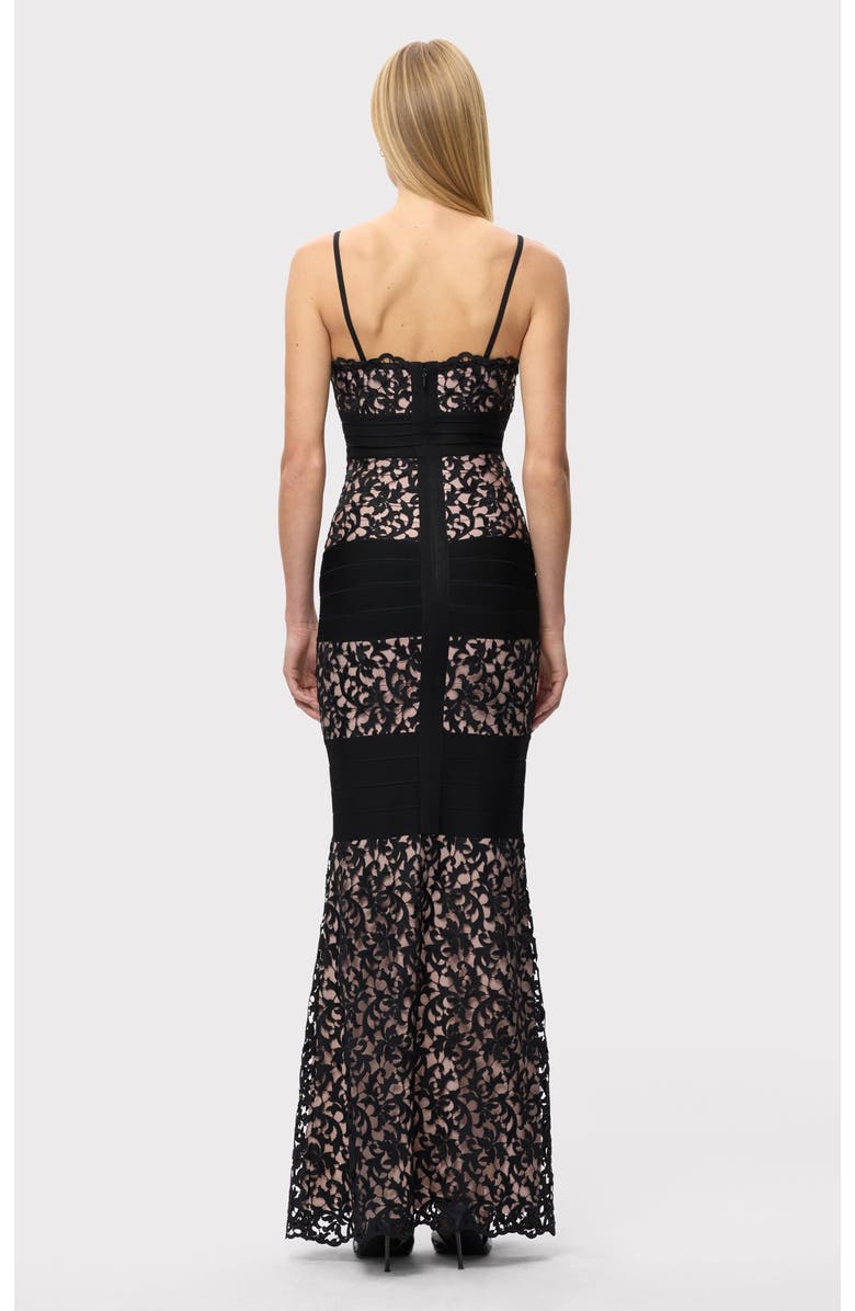 Herve Leger The Marielle Gown, Alternate, color, Black