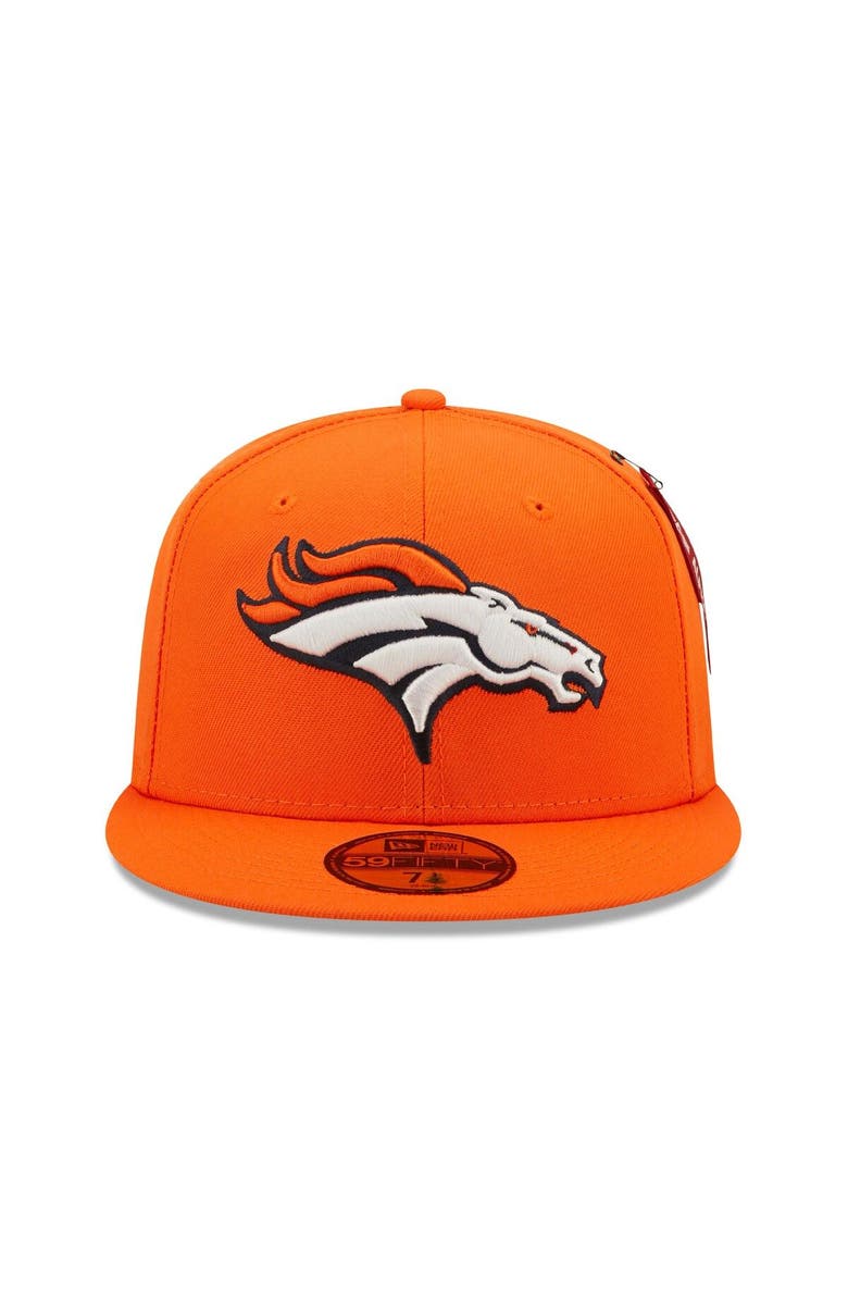 New Era x Alpha Industries Men's New Era x Alpha Industries Orange Denver Broncos Alpha 59FIFTY Fitted Hat, Alternate, color, 