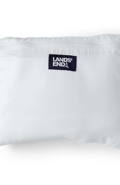Lands' End Wanderweight Ultralight Packable Tote Bag In White