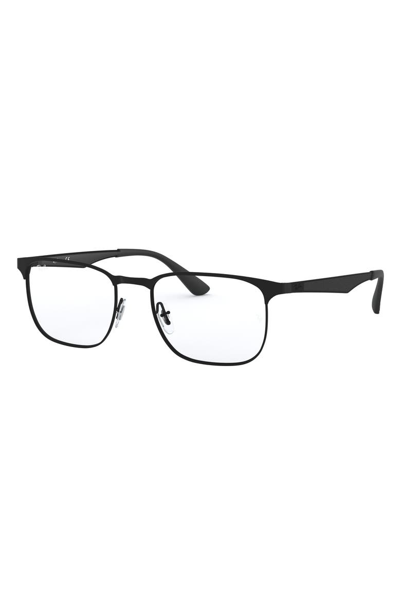 Ray-Ban 54mm Optical Glasses, Alternate, color, Black