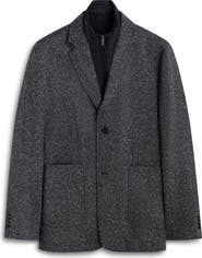 Bugatchi Herringbone Jacket with Removable Bib