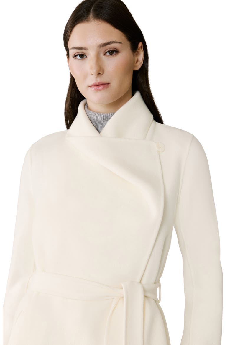 Britta Cascade Collar Wool Blend Coat, Alternate, color, POWDER