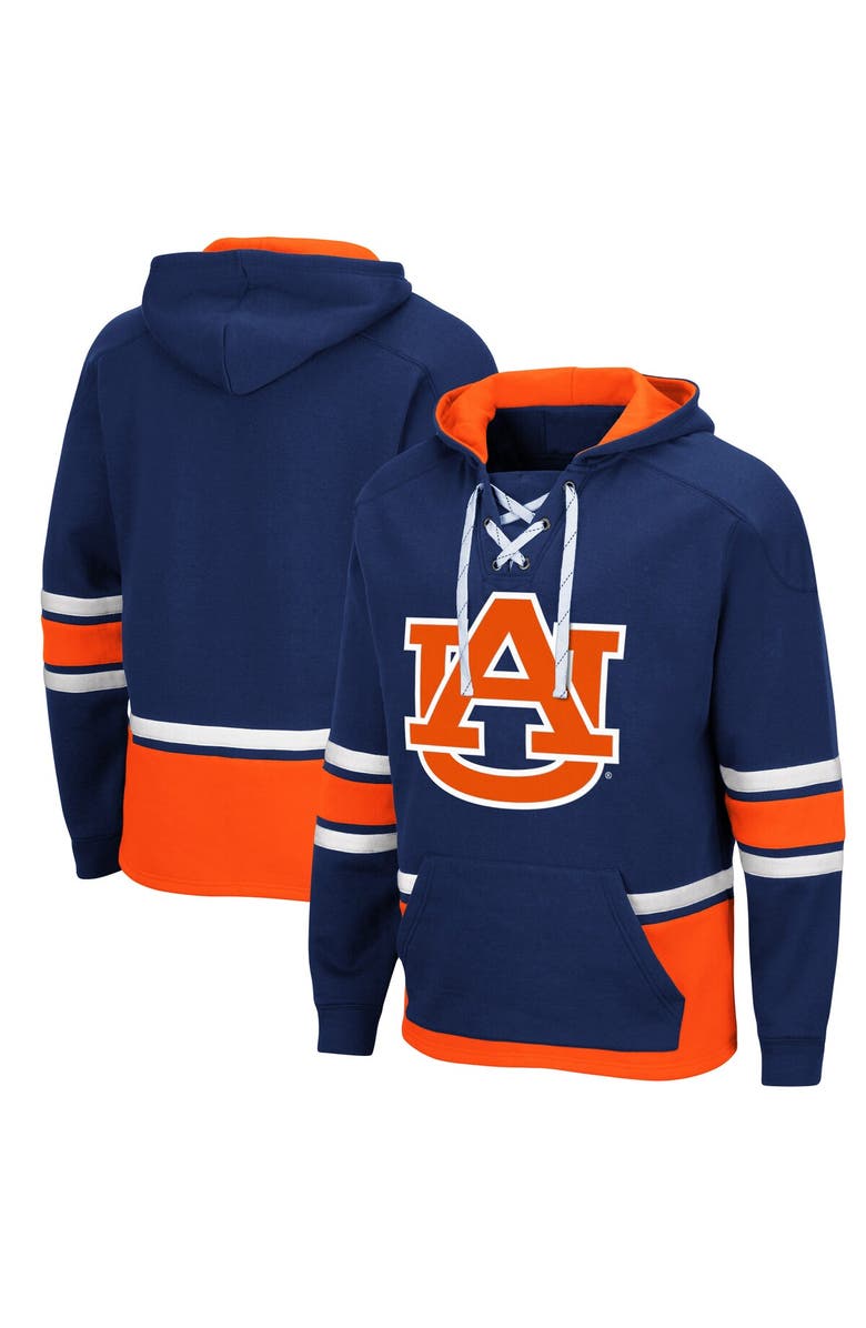 COLOSSEUM Men's Colosseum Navy Auburn Tigers Lace Up 3.0 Pullover Hoodie, Alternate, color, Navy