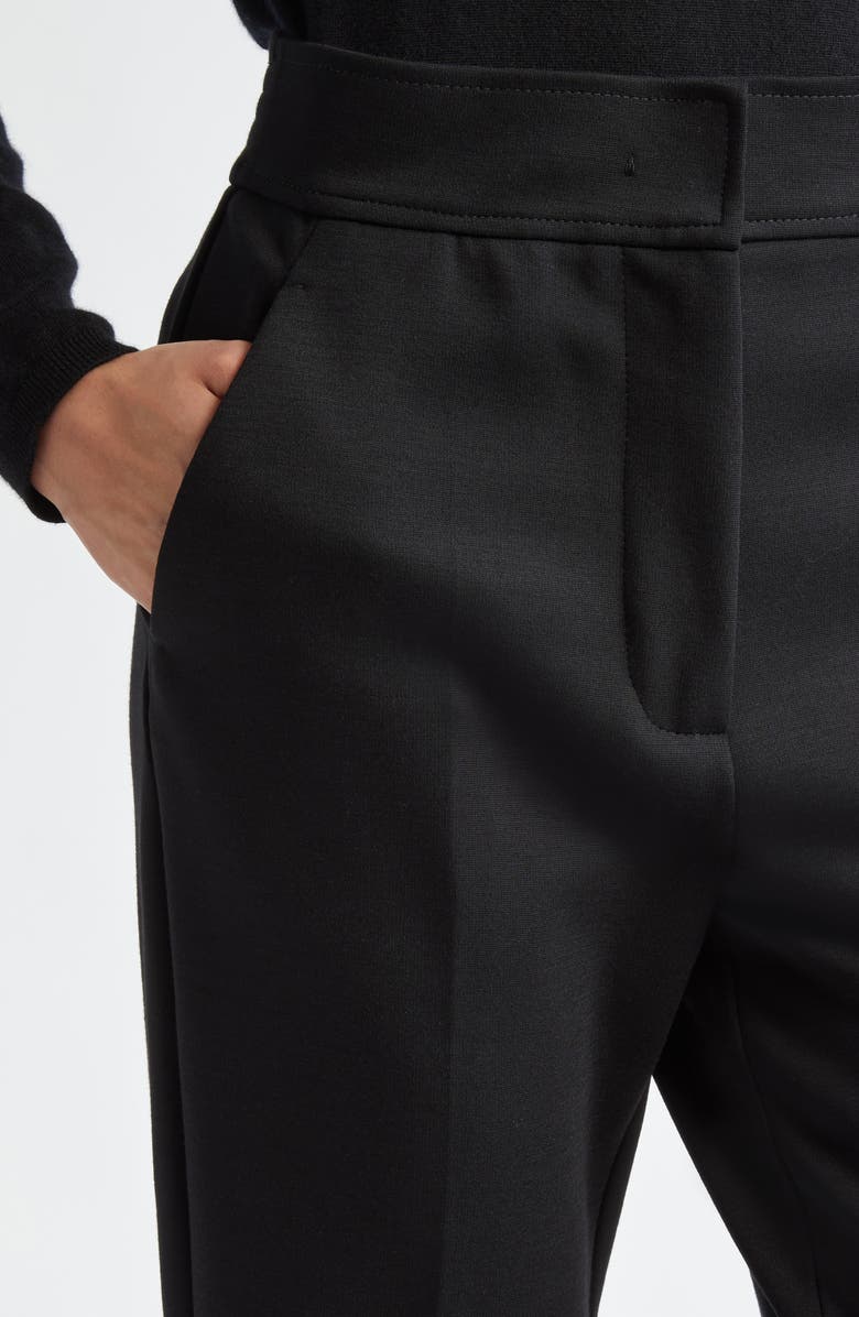 Max Mara Yana Jersey Flare Leg Pants, Alternate, color, Black