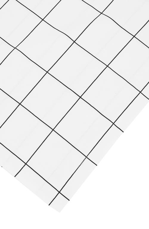 Melange Home Percale Cotton Grid Duvet Set