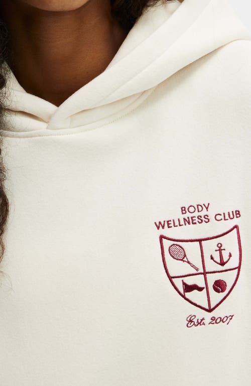 Cotton On Body Plush Premium Graphic Hoodie In Coconut Milk Heritage