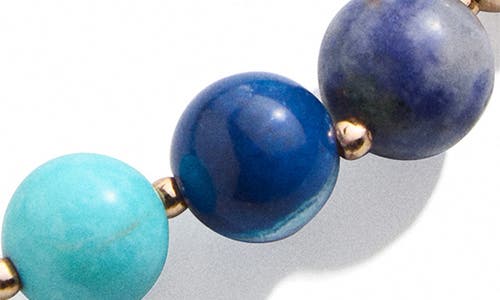 Baublebar Iman Beaded Stretch Bracelet In Gold Tone In Cool Multi