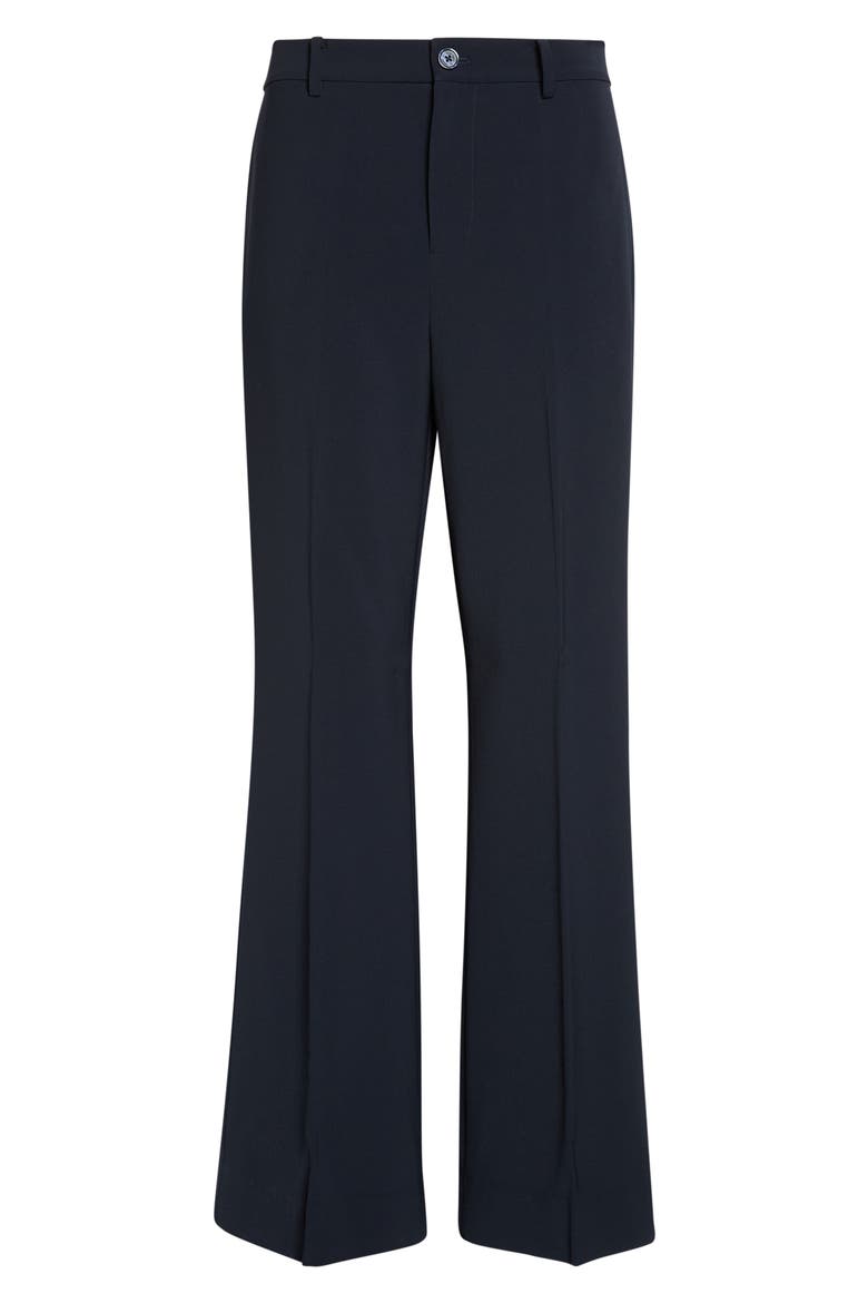 Stretch Crepe Straight Leg Pants, Main, color, LAUREN NAVY BLUE