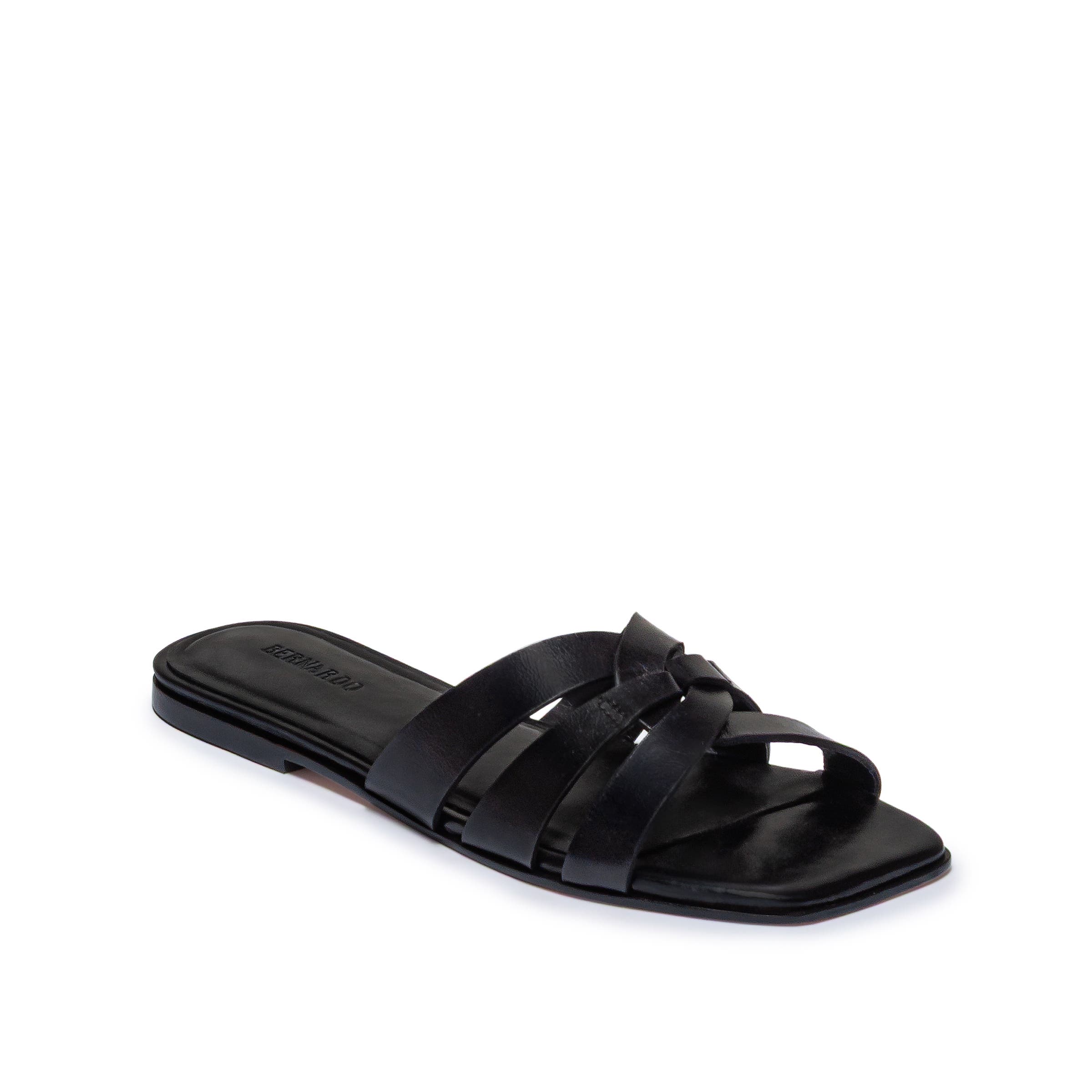 Bernardo Footwear Oxford Flat Sandal, Alternate, color, Black