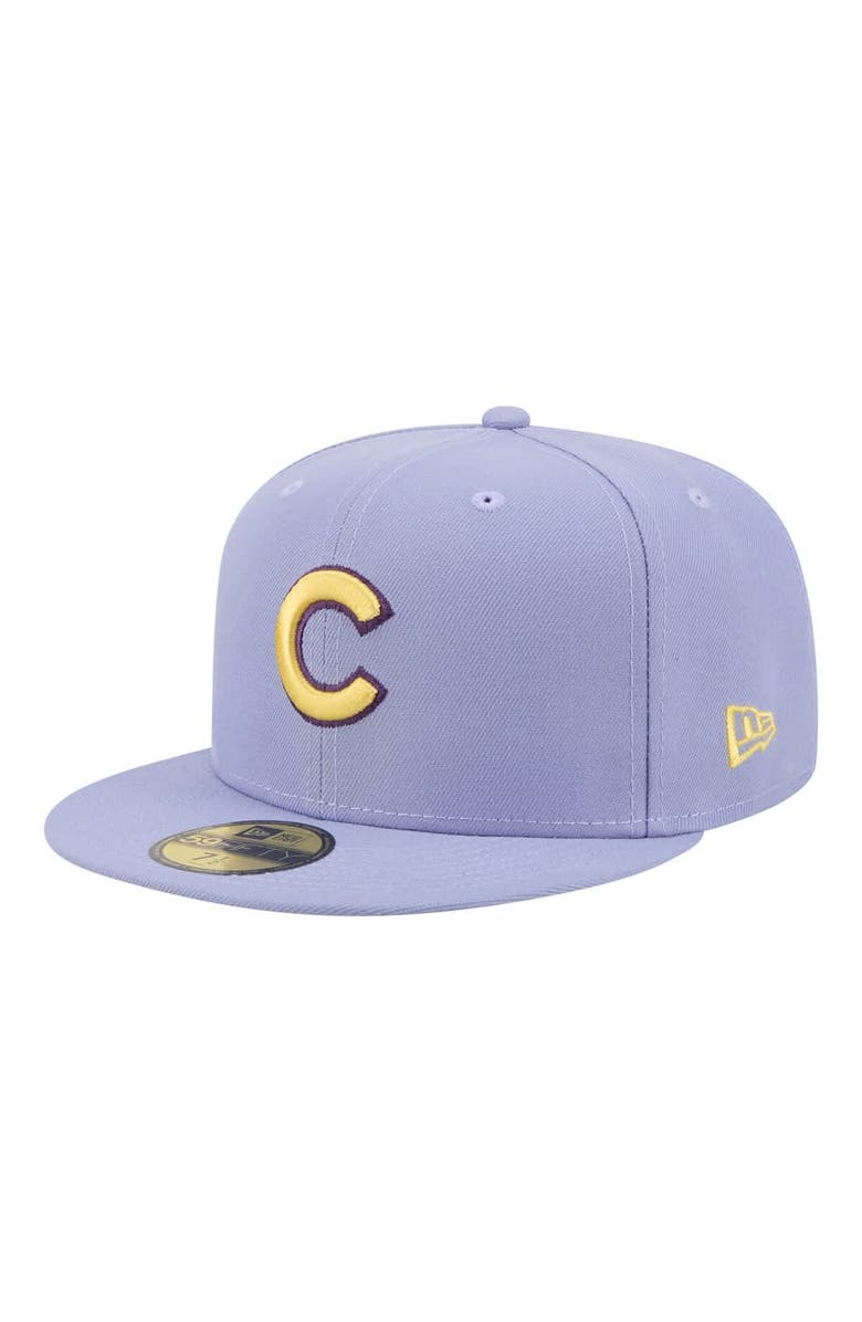 New Era Men's New Era Light Purple Chicago Cubs Lavender Bloom 59FIFTY Fitted Hat, Alternate, color, Light Purple